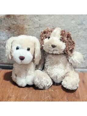 Amber Russ Berrie Galerie Plush Dog Stuffed Animal Set of 2
